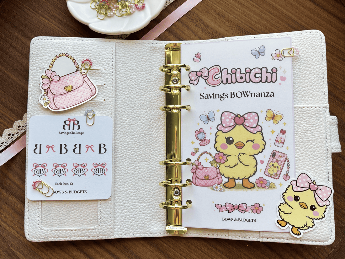 Chibichi's Savings BOWnanza Mini Planner Clips