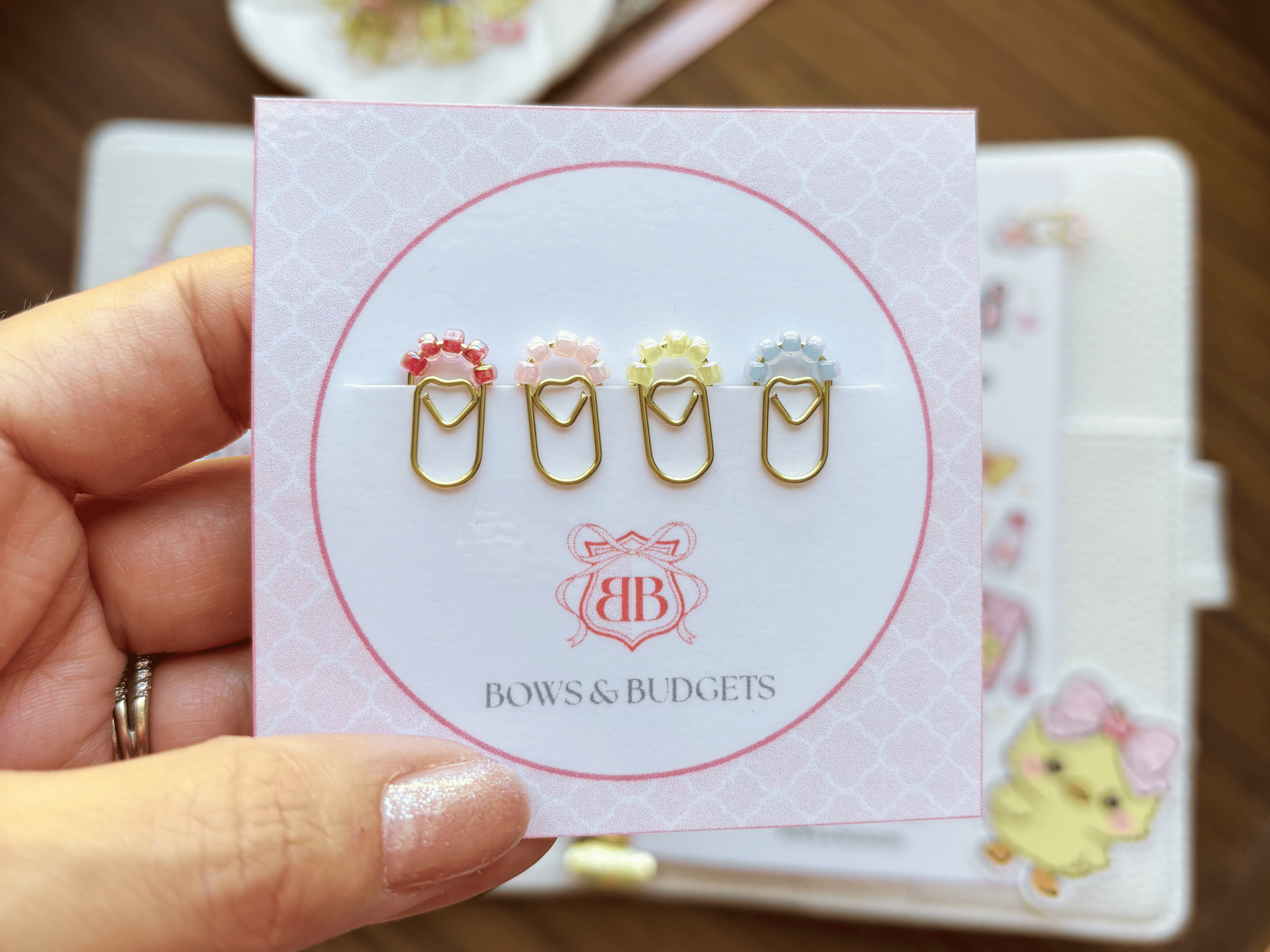 Chibichi's Savings BOWnanza Mini Planner Clips