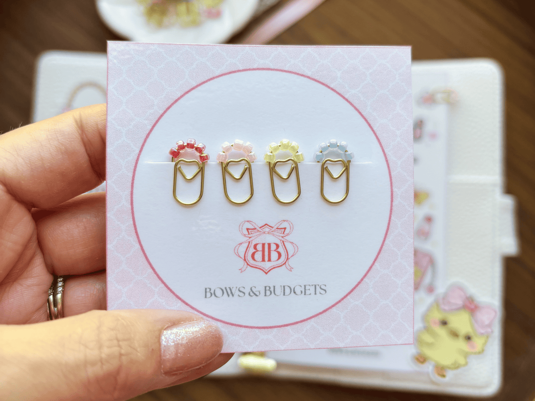 Chibichi's Savings BOWnanza Mini Planner Clips