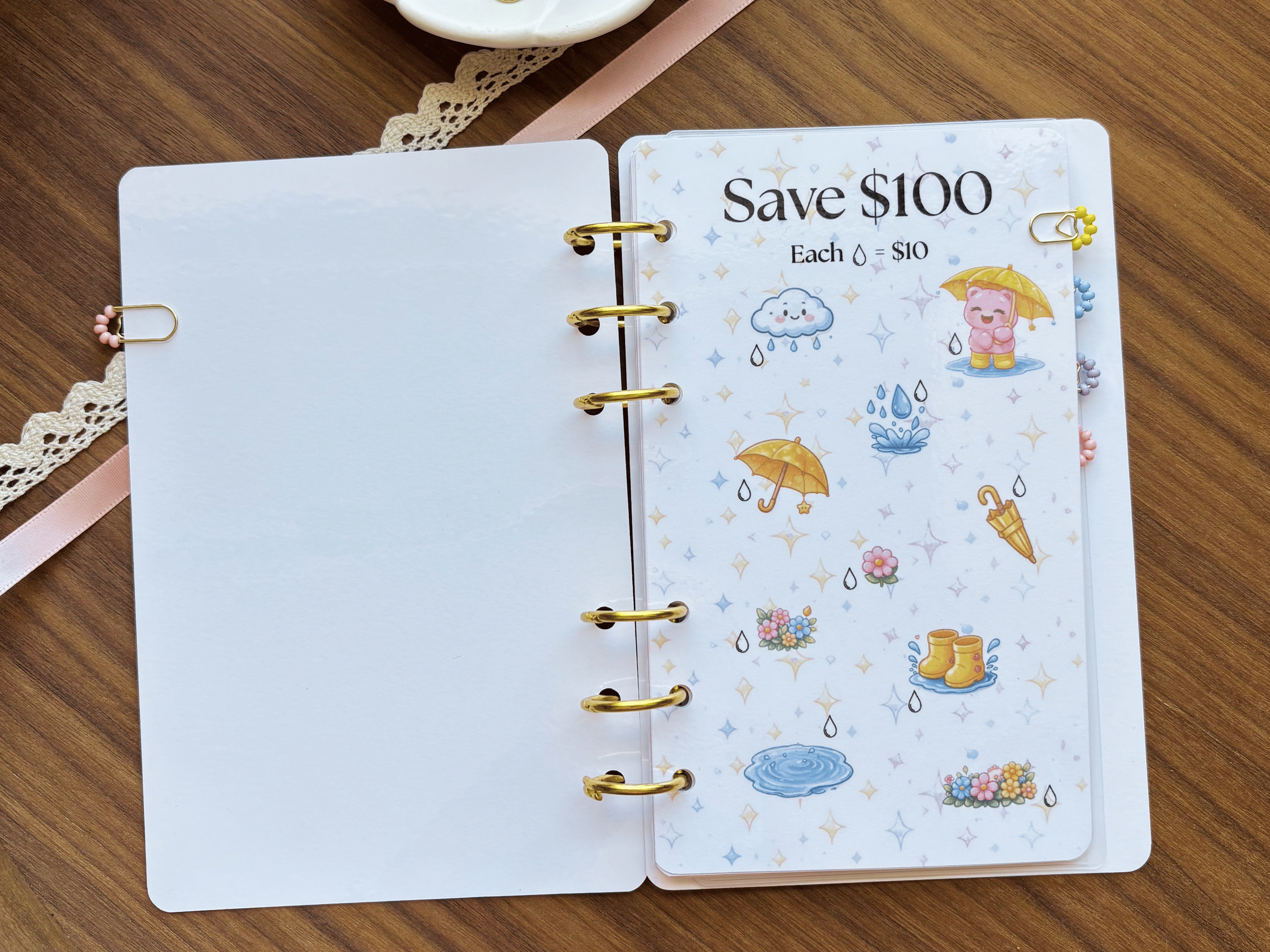 Gummy Bear Rainy Day Mini Planner Clips
